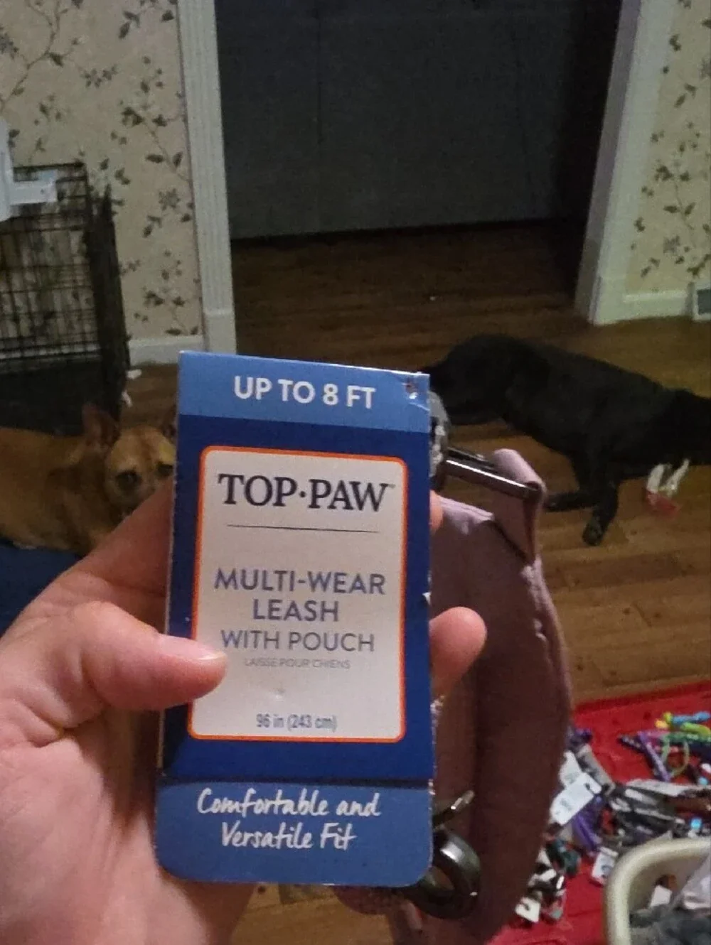 Top Paw Purple Multi Wear Leash With Pouch